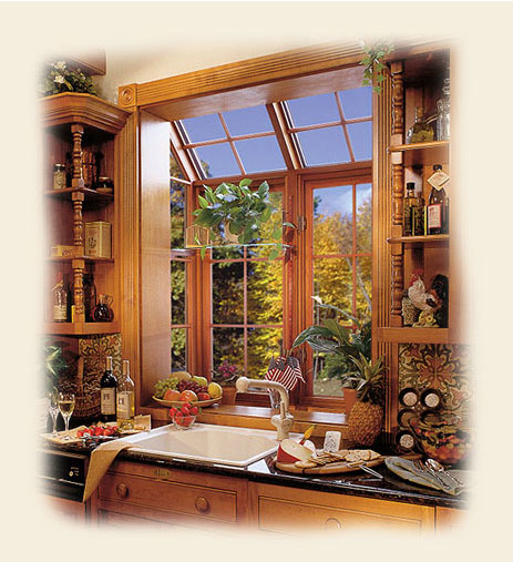 Photo of a Kitchen Wood Garden Window by Renaissance Conervatories