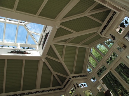 A Copper Metal Clad Glass Roof Cuploa by Renaissance Conervatories