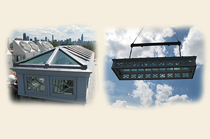 Custom skylight installation